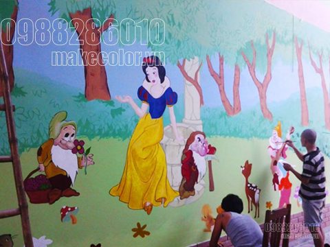 Vẽ tranh tường mầm non ở Hà Nội