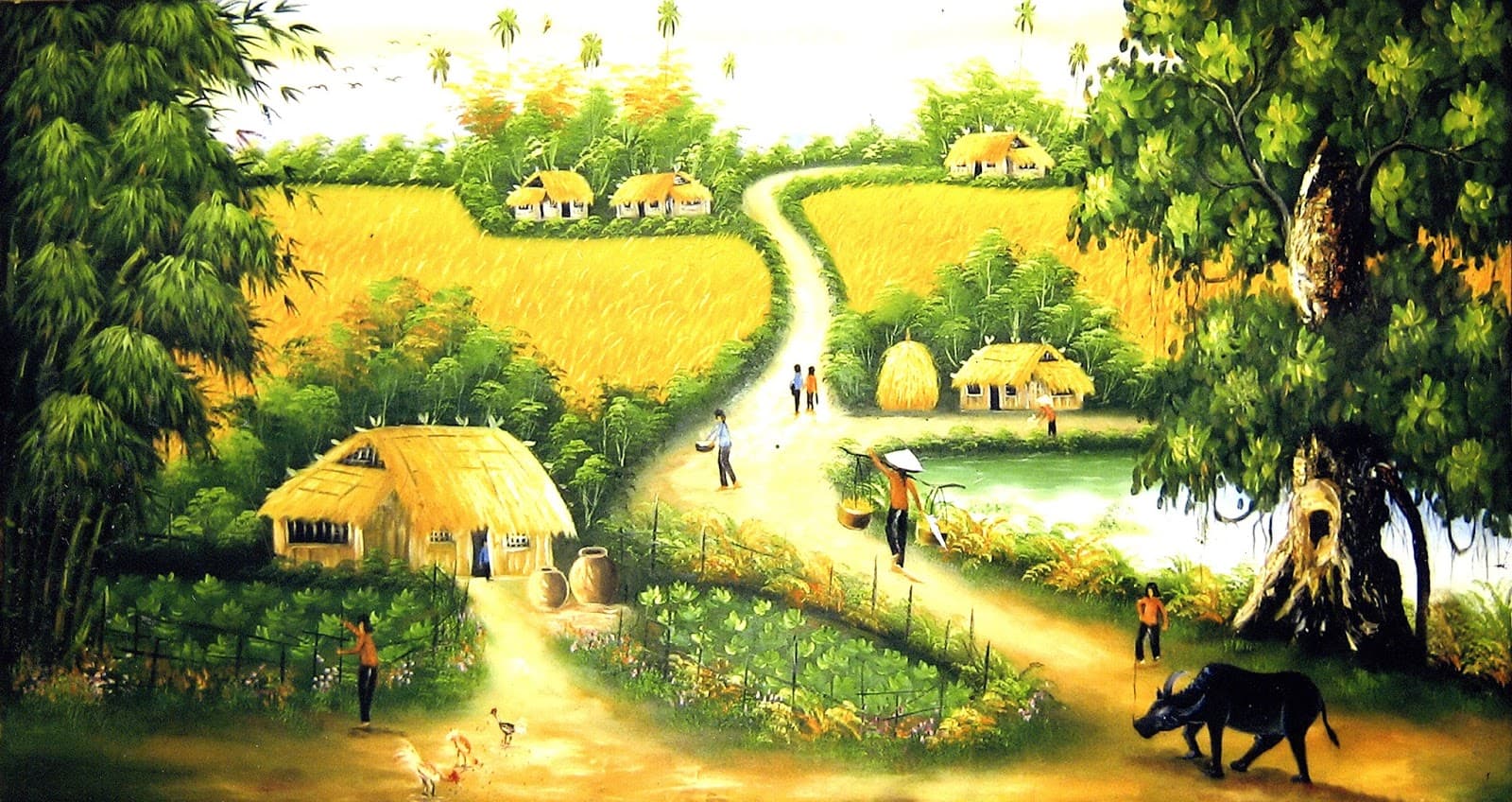 Thả hồn với những hình ảnh làng quê Việt Nam đẹp bình dị